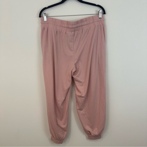 AnyBody Blush Mauve Jogger Lounge Pants Tie Waist Size Medium Petite MP - Picture 4 of 4